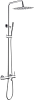 Boheme Uno Душевая стойка: смеситель, ручной душ, шланг, верхний душ 30 см, цвет: chrome 468-CR