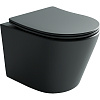 Ceramicanova Balearica Унитаз подвесной 36,5х49 см, безободковый, цвет: темный антрацит матовый CN6000MDH