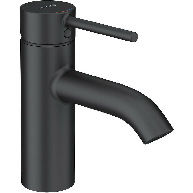 Kludi Bozz Смеситель для раковины, c д/к, длина излива 12,5 см, цвет: черный матовый 382663976