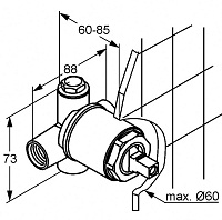 Kludi Внутренняя часть смесителя для душа DN 15 38826N