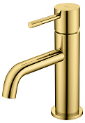 Boheme Uno Смеситель для раковины без донного клапана, длина излива 12 см, цвет: gold 461-G