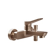 Gessi Rilievo Смеситель для ванны на 2 потребителя, излив 15,3 см, цвет: copper brushed PVD 59013#708