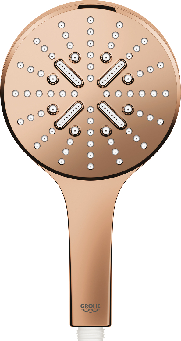 Grohe Rainshower SmartActive 130 Ручной душ, 3 вида струи, цвет: теплый закат 26574DA0