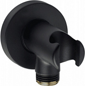 Bossini Шланговое подключение с держателем душа, цвет: mat black C12000.073