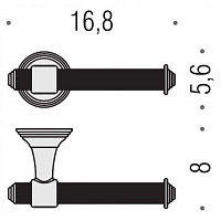 Colombo Design Hermitage Держатель туалетной бумаги подвесной, открытый, цвет: HPS gold B3308.HPS