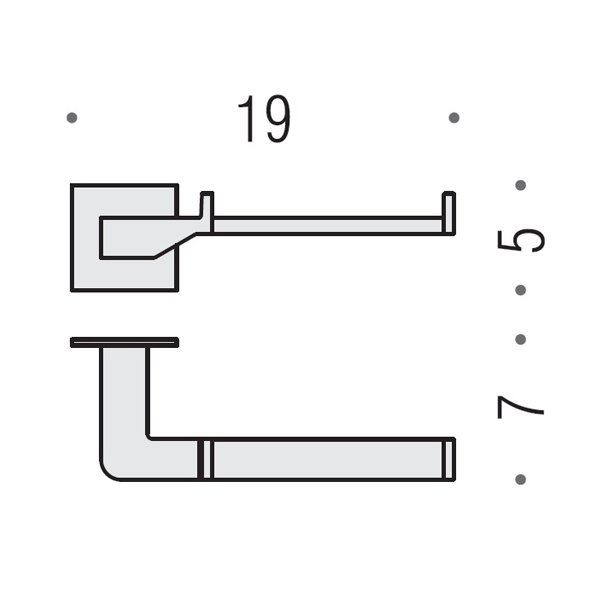 Colombo Design Forever Держатель туалетной бумаги подвесной, цвет: chrome B2908.CR
