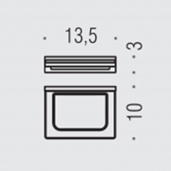 Colombo Design Look Мыльница подвесная со стеклянной чашей, латунь, цвет: matt black B1601.NM-VAN