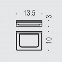 Colombo Design Look Мыльница подвесная со стеклянной чашей, латунь, цвет: matt black B1601.NM-VAN