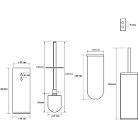 Bemeta Neo Ершик подвесной для унитаза, цвет: нержавеющая сталь 102313065