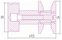 Сунержа Каньон Крючок подвесной для полотенцесушителя, нержавеющая сталь, цвет: матовый белый 30-2010-0003