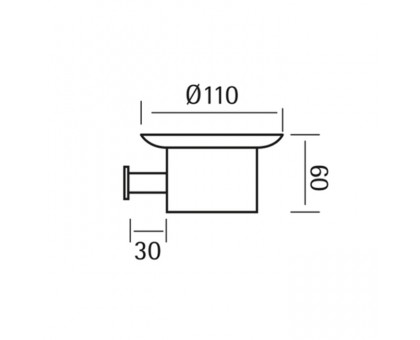 Cisal Xion Мыльница подвесная, цвет: Inox XI090601D1