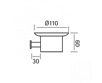 Cisal Xion Мыльница подвесная, цвет: Inox XI090601D1
