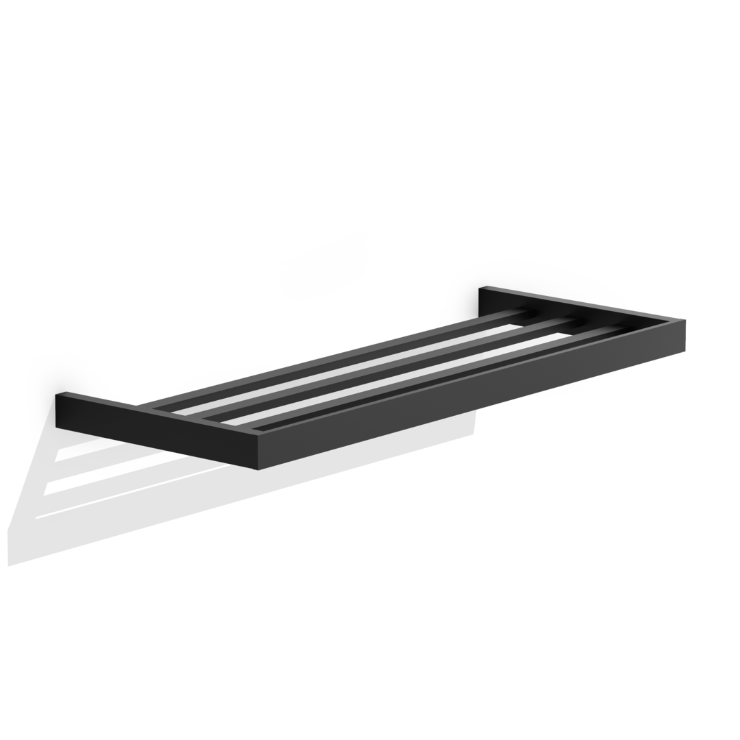 Decor Walther Contract CT KHT Полка для полотенец 60х24хh3 cм, цвет: черный матовый 0651460
