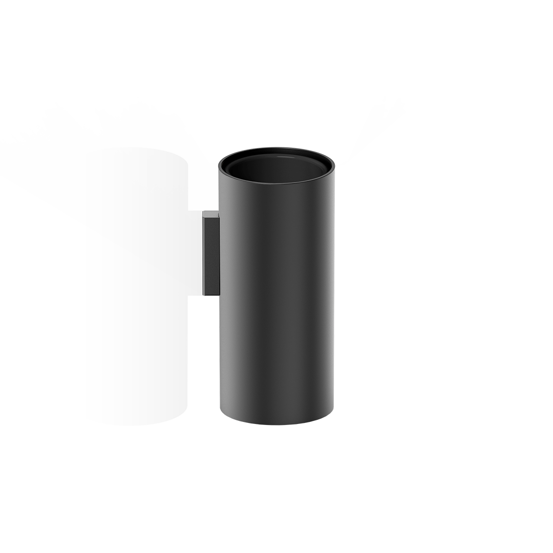 Decor Walther Mikado Стакан для зубных щеток подвесной, керамический, цвет: черный 0523460