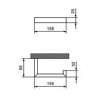 Fantini Linea Держатель туалетной бумаги, цвет: черный матовый 92 13 7745