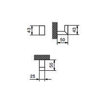 Fantini Linea Крючок, цвет: черный матовый 92 13 7744