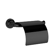 Gessi Venti20 Держатель туалетной бумаги, с крышкой, цвет: matte black 65449#299