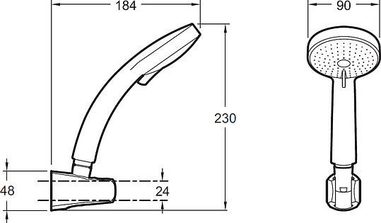 Душевой гарнитур Jacob Delafon Citrus E12904-CP