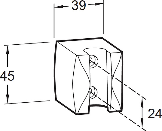 Настенный держатель Jacob Delafon E75063-CP