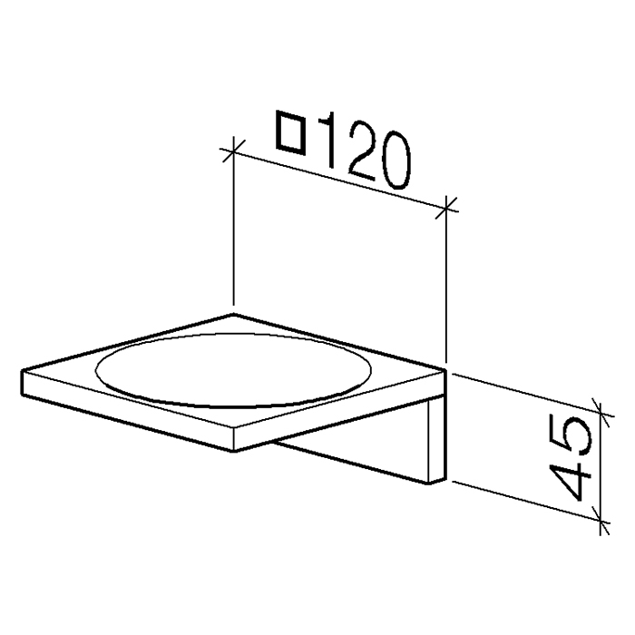 Dornbracht Mem Мыльница, настольная, цвет: Dark Platinum matt 84410780-99