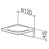 Dornbracht Mem Мыльница, настольная, цвет: Dark Platinum matt 84410780-99