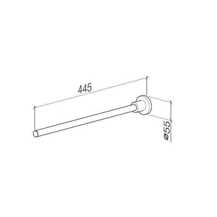 Dornbracht Tara Полотенцедержатель 44,5 см, цвет: хром 83211892-00