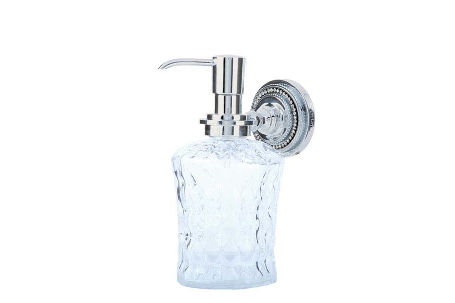 Boheme Brillante Дозатор для жидкого мыла, подвесной, стеклянная колба, цвет: chrome 10447