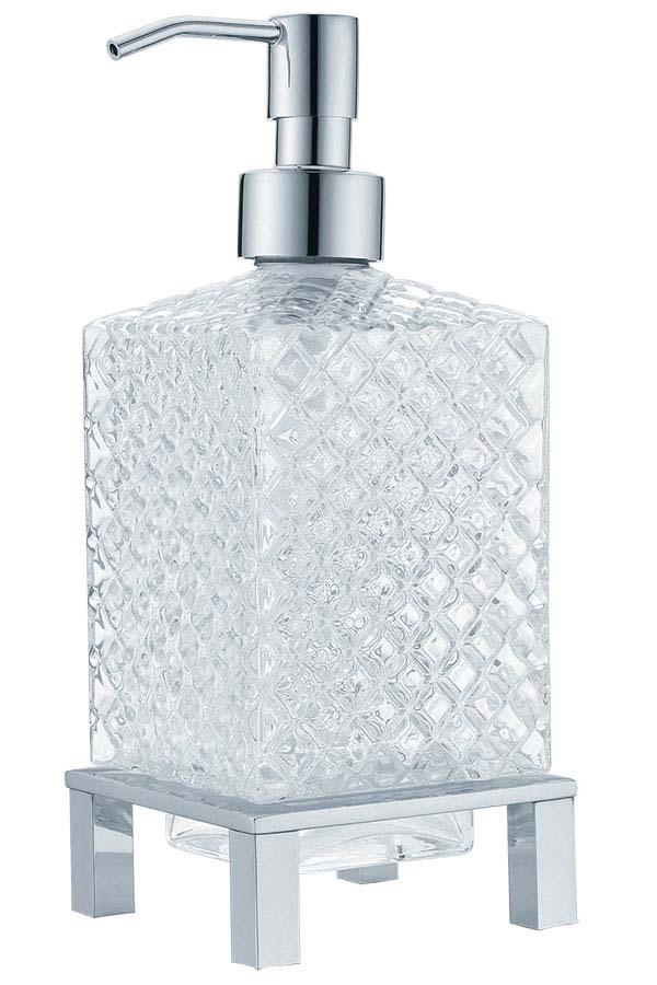 Boheme Дозатор для жидкого мыла, настольный, стеклянная колба, цвет: chrome 10226