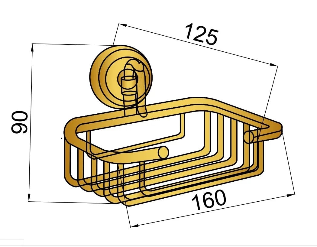 Boheme Medici Держатель для губки, подвесной, цвет: bronze 10619