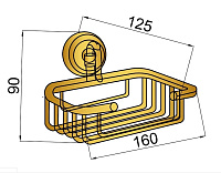 Boheme Medici Держатель для губки, подвесной, цвет: bronze 10619