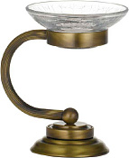 Boheme Murano Мыльница настольная, 11,5х12хh14,5 см, цвет: bronze 10910-BR