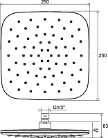Верхний душ Ravak ABS 983.10 X07P347