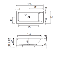 Hafro Nova Ванна 140x140 см, угловая без панелей Whirlpool Airpool 2NVB4N6