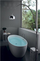 Kerasan Flo Ванна акриловая отдельностоящая 170x82 см, со сливом Clic-Clac, цвет: Bianco 742901