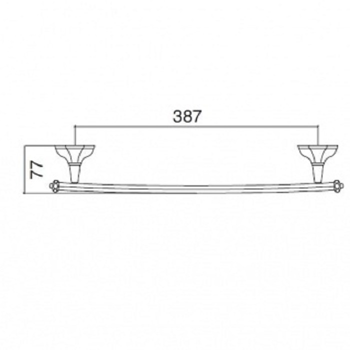 Sbordoni Deco Полотенцедержатель 40 см, цвет хром DE103CR