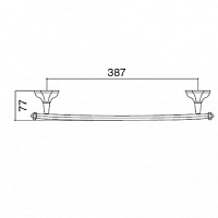 Sbordoni Deco Полотенцедержатель 40 см, цвет хром DE103CR