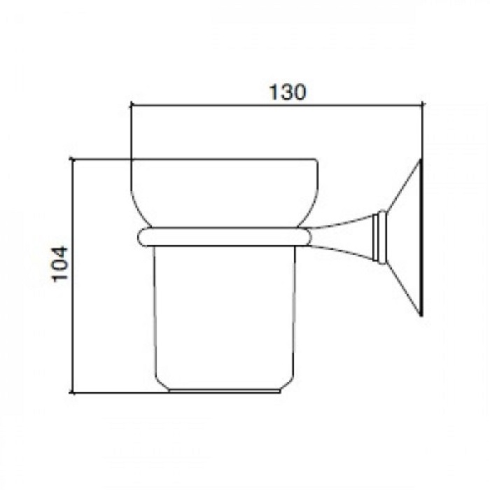 Sbordoni Flora Подвесной стакан, цвет: бронза FL101BR