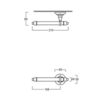 Simas Accessori Victoria Держатель туалетной бумаги, подвесной, цвет: хром глянцевый 260202cr