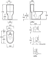 Бачок для унитаза Jacob Delafon Panache E1368-00