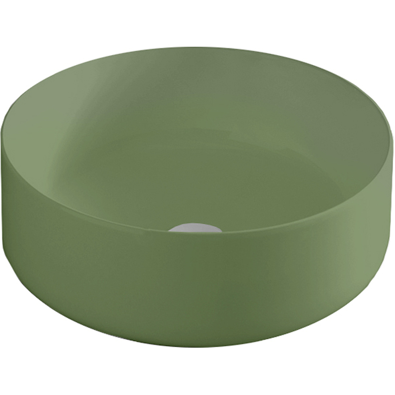 ArtCeram Cognac Раковина чаша d42x16h см, без перелива, покрытие Saniglaze, цвет: green salvia COL001 44 00