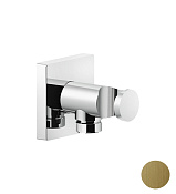 Gessi Rilievo Шланговое подключение с держателем душа, цвет: brushed brass PVD 59161#727