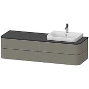 Duravit Happy D.2 Plus Столешница 1,6x130xh55 см, цвет graphite supermat HP031HR8080