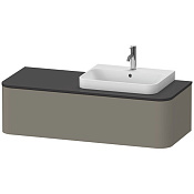 Duravit Happy D.2 Plus Столешница 1,6x130xh55 cм, цвет graphite supermat HP031KR8080