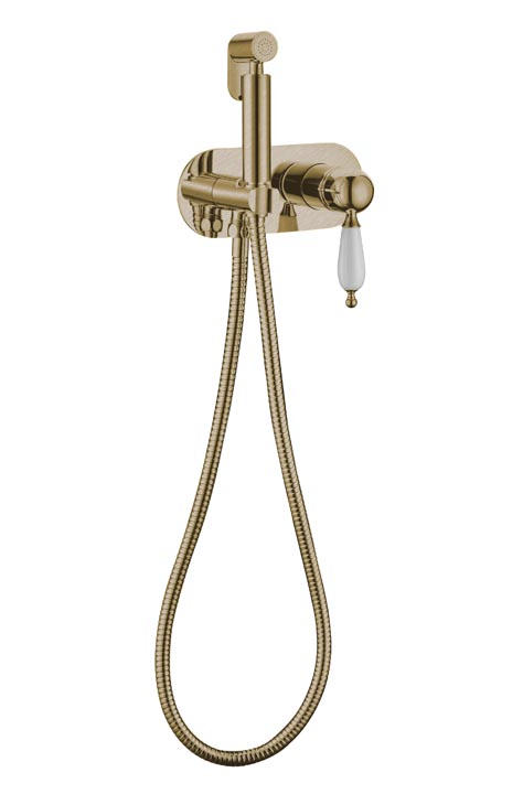 Boheme Medici Гигиенический душ со смесителем и встраиваемой частью, цвет: bronze 424