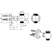 Boheme Imperiale Шланговое подключение для душевой стойки, цвет: gold 614