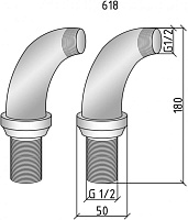 Boheme Brillante Уголки на борт ванны, цвет: chrome 618