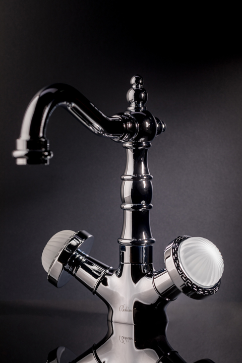 Boheme Satine Смеситель для раковины без донного клапана, длина излива 15 см, цвет: bronze 312-ST