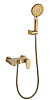 Boheme Spectre Смеситель для ванны с душевым комплектом: ручной душ, шланг, излив 19 см, цвет:bronze 453-BR