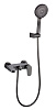 Boheme Spectre Смеситель для ванны с душевым комплектом: ручной душ, излив 19 см, цвет: gun metall 453-Gm