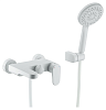 Boheme Spectre Смеситель для ванны с душевым комплектом: ручной душ, излив 19 см, цвет: matt white 453-MW